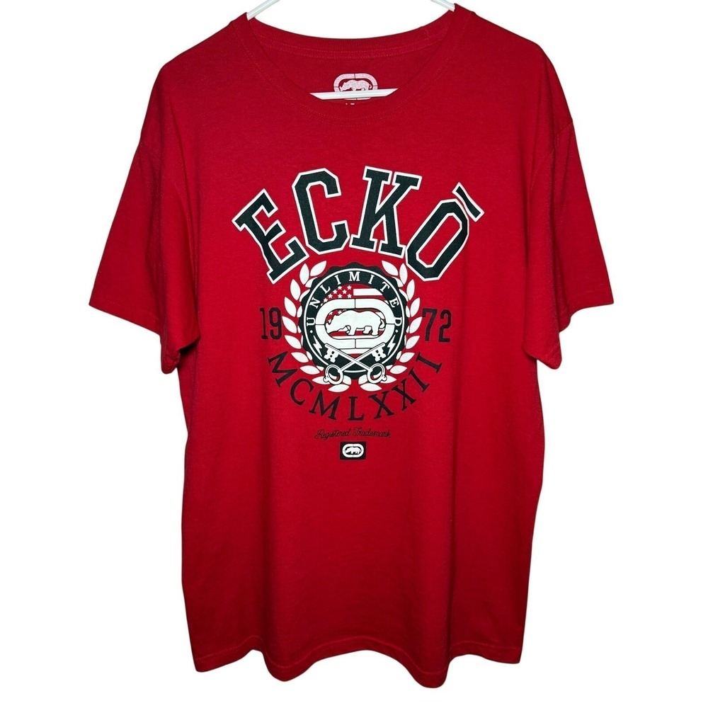 Ecko Unltd Graphic Short Sleeve T-shirt Mens Large Red